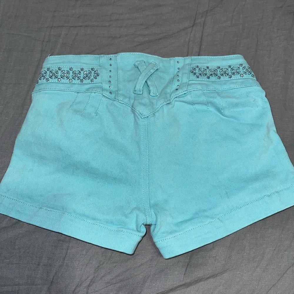 Silver Diva Rhinestone Shorts - Picture 3 of 3